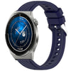 Correa de silicona con textura de rayas de 22 mm para Huawei Watch GT3 Pro de 46 mm (azul medianoche)