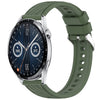 Correa de silicona con textura de rayas para Huawei Watch GT3 de 46 mm y 22 mm (verde oscuro)