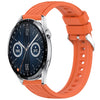 Correa de silicona con textura de rayas de 22 mm para Huawei Watch GT3 de 46 mm (naranja)