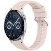 Correa de silicona con textura de rayas de 22 mm para Huawei Watch GT3 de 46 mm (rosa)