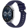 Correa de silicona con textura de rayas para Huawei Watch GT3 de 46 mm y 22 mm (azul medianoche)