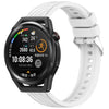 Correa de silicona con textura de rayas para Huawei Watch GT Runner de 22 mm (blanca)