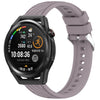 Correa de silicona con textura de rayas para Huawei Watch GT Runner de 22 mm (morado Roland)