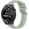 Correa de silicona con textura de rayas para Huawei Watch GT Runner de 22 mm (verde claro)