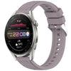 Correa de silicona con textura de rayas para Huawei Watch 3 Pro de 22 mm (morado Roland)