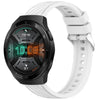 Correa de silicona con textura de rayas para Huawei Watch GT 2E de 22 mm (blanca)