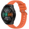 Correa de silicona con textura de rayas para Huawei Watch GT 2E de 22 mm (naranja)