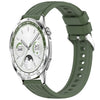 Correa de silicona con textura de rayas para Huawei Watch GT 5 de 46 mm y 22 mm (verde oscuro)