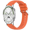 Correa de silicona con textura de rayas de 22 mm para Huawei Watch GT 5 de 46 mm (naranja)