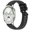 Correa de silicona con textura de rayas de 22 mm para Huawei Watch GT 5 de 46 mm (negra)