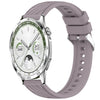 Correa de silicona con textura de rayas de 22 mm para Huawei Watch GT 5 de 46 mm (morado Roland)