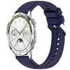 Correa de silicona con textura de rayas de 22 mm para Huawei Watch GT 5 de 46 mm (azul medianoche)