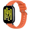 Correa de silicona con textura de rayas para reloj Redmi Watch 5 Active de 22 mm (naranja)