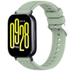 Correa de silicona con textura de rayas para Redmi Watch 5 Active, 22 mm (verde claro)