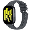 Correa de silicona con textura de rayas para Redmi Watch 5 Active, 22 mm (gris oscuro)