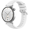 Correa de silicona con textura de rayas para reloj Amazfit GTR 4 de 22 mm (blanca)
