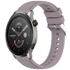 Correa de silicona con textura de rayas para reloj Amazfit GTR 4 de 22 mm (morado Roland)