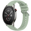 Correa de silicona con textura de rayas para reloj Amazfit GTR 4 de 22 mm (verde claro)