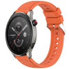 Correa de silicona con textura de rayas para reloj Amazfit GTR 4 Pro de 22 mm (naranja)