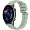 Correa de silicona con textura de 3 rayas para reloj Amazfit GTR de 22 mm (verde claro)