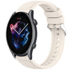 Correa de silicona con textura de rayas para reloj Amazfit GTR 3 Pro de 22 mm (luz de estrellas)