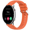 Correa de silicona con textura de rayas para reloj Amazfit GTR 2 de 22 mm (naranja)