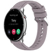 Correa de silicona con textura de rayas para reloj Amazfit GTR 2 de 22 mm (morado Roland)