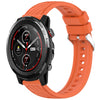 Correa de silicona para reloj Amazfit 3 Stripe Texture de 22 mm (naranja)