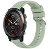 Correa de silicona para reloj Amazfit 3 Stripe Texture de 22 mm (verde claro)