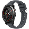 Correa de silicona para reloj Amazfit 3 Stripe Texture de 22 mm (gris oscuro)
