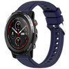 Correa de silicona para reloj Amazfit 3 Stripe Texture de 22 mm (azul medianoche)