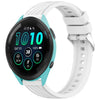 Correa de silicona con textura de rayas para reloj Garmin Forerunner 265 de 22 mm (blanca)