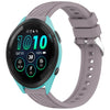 Correa de silicona con textura de rayas para reloj Garmin Forerunner 265 de 22 mm (morado Roland)