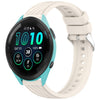Correa de silicona con textura de rayas para reloj Garmin Forerunner 265 de 22 mm (luz de estrellas)