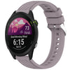 Correa de silicona con textura de rayas para reloj Garmin Forerunner 255 de 22 mm (morado Roland)