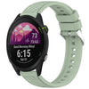 Correa de silicona con textura de rayas para reloj Garmin Forerunner 255 de 22 mm (verde claro)