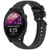 Correa de silicona para reloj Garmin Forerunner 255 Music Stripe Texture de 22 mm (negra)