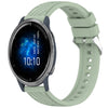 Correa de silicona con textura de rayas para reloj Garmin Venu 2 de 22 mm (verde claro)