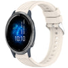 Correa de silicona con textura de rayas para reloj Garmin Venu 2 de 22 mm (luz de las estrellas)