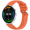 Correa de silicona para reloj Garmin Venu 3 Stripe Texture de 22 mm (naranja)