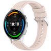 Correa de silicona con textura de 3 rayas para reloj Garmin Venu de 22 mm (rosa)