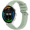 Correa de silicona con textura de 3 rayas para reloj Garmin Venu de 22 mm (verde claro)