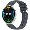 Correa de silicona para reloj Garmin Venu 3 Stripe Texture de 22 mm (gris oscuro)