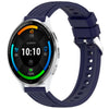Correa de silicona para reloj Garmin Venu 3 Stripe Texture de 22 mm (azul medianoche)