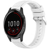 Correa de silicona con textura de rayas para reloj Garmin Vivoactive 4 de 22 mm (blanca)