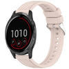 Correa de silicona con textura de rayas para reloj Garmin Vivoactive 4 de 22 mm (rosa)