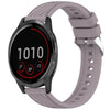Correa de silicona con textura de rayas para reloj Garmin Vivoactive 4 de 22 mm (morado Roland)