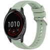Correa de silicona con textura de rayas para reloj Garmin Vivoactive 4 de 22 mm (verde claro)