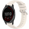Correa de silicona con textura de rayas para reloj Garmin Vivoactive 4 de 22 mm (luz de estrellas)