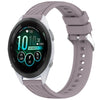 Correa de silicona con textura de rayas para reloj Garmin Forerunner 265S Music de 18 mm (morado Roland)